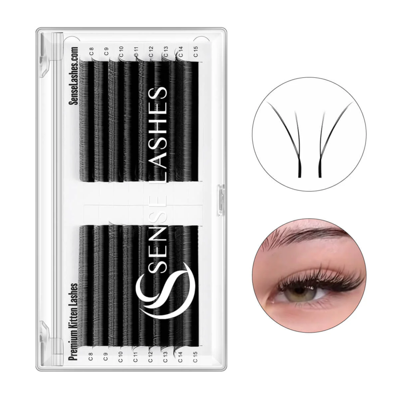 Eyelash Extension Y Shape - SENSE LASHES Fox YY Şekli Kirpik