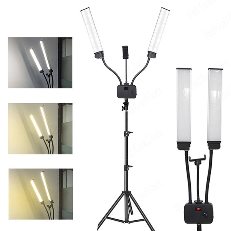 Eyelash Extension Videos - 45W Esnek Çift Kol LED Dolgu