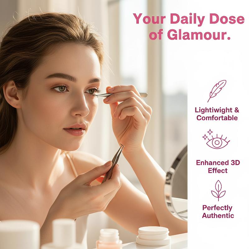 Eyelash Extension With Glue - 1 Set Komik Alt Kirpik Uzatma