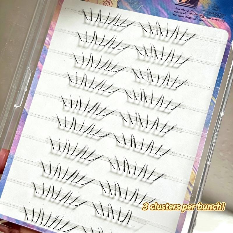 Eyelash Extension With Glue - Doğal Görünümlü Alt Kirpik Demetleri Seti