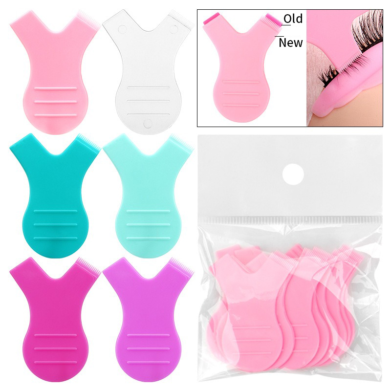 Eyelash Extension Y Shape - 10 adet Makyaj Kirpik Fırçaları Yeniden