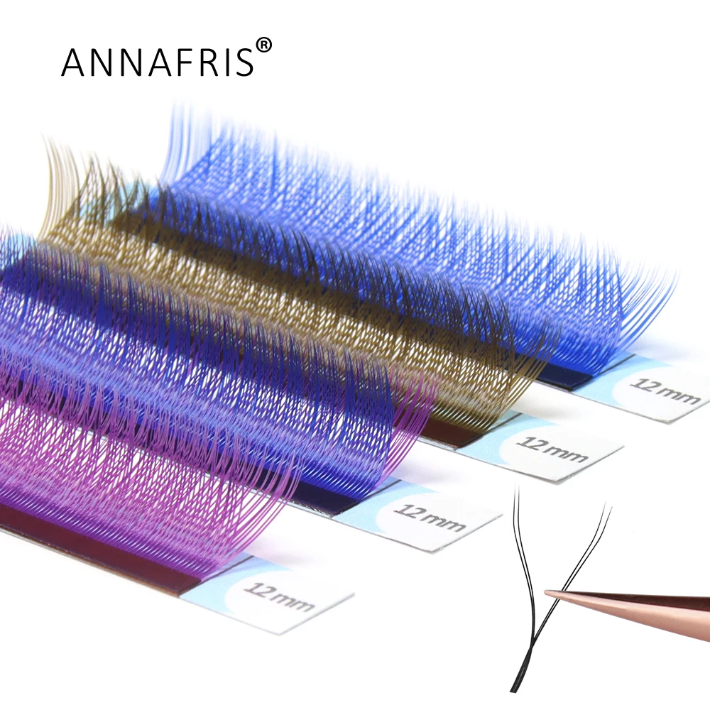Eyelash Extension Y Shape - ANNAFRIS C/D kıvırmak YY Lashes renk