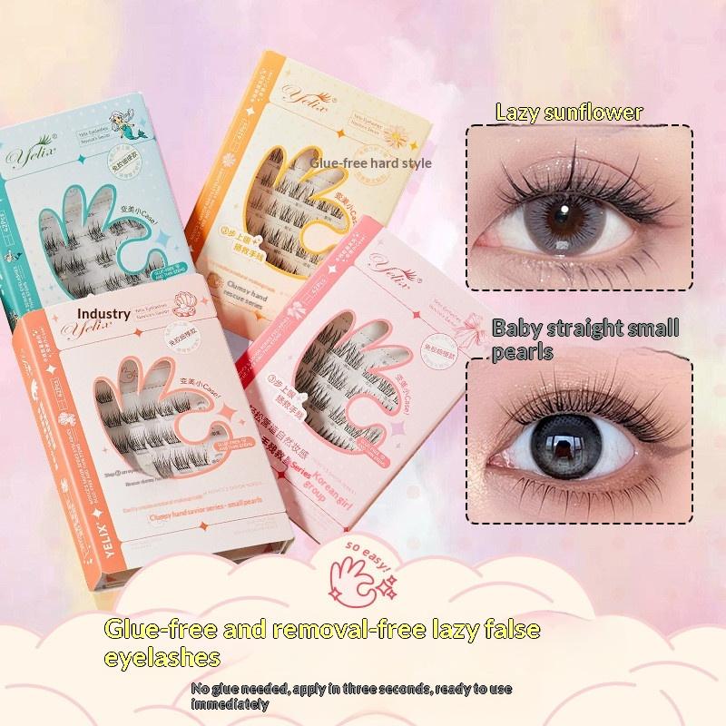Eyelash Extension With Glue - 7 Sıralı Kendinden Yapışkanlı Kirpikler Tutkalsız
