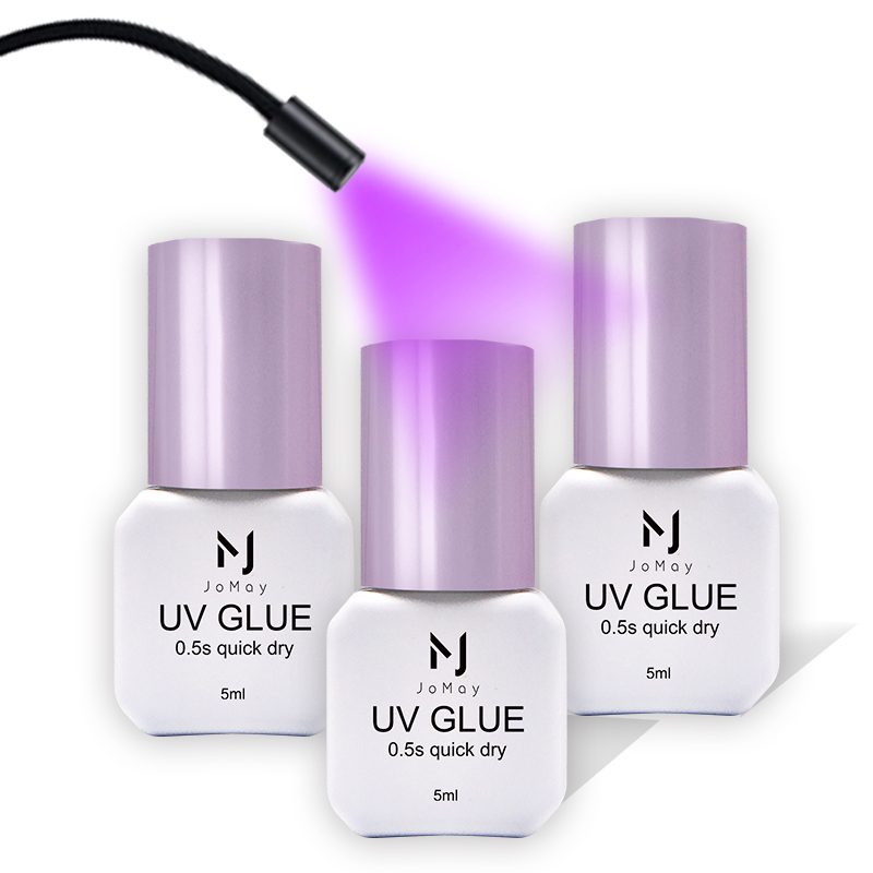 Eyelash Extension Glue For Sensitive Eyes - Süper Hızlı Hızlandırma 0.5 s UV