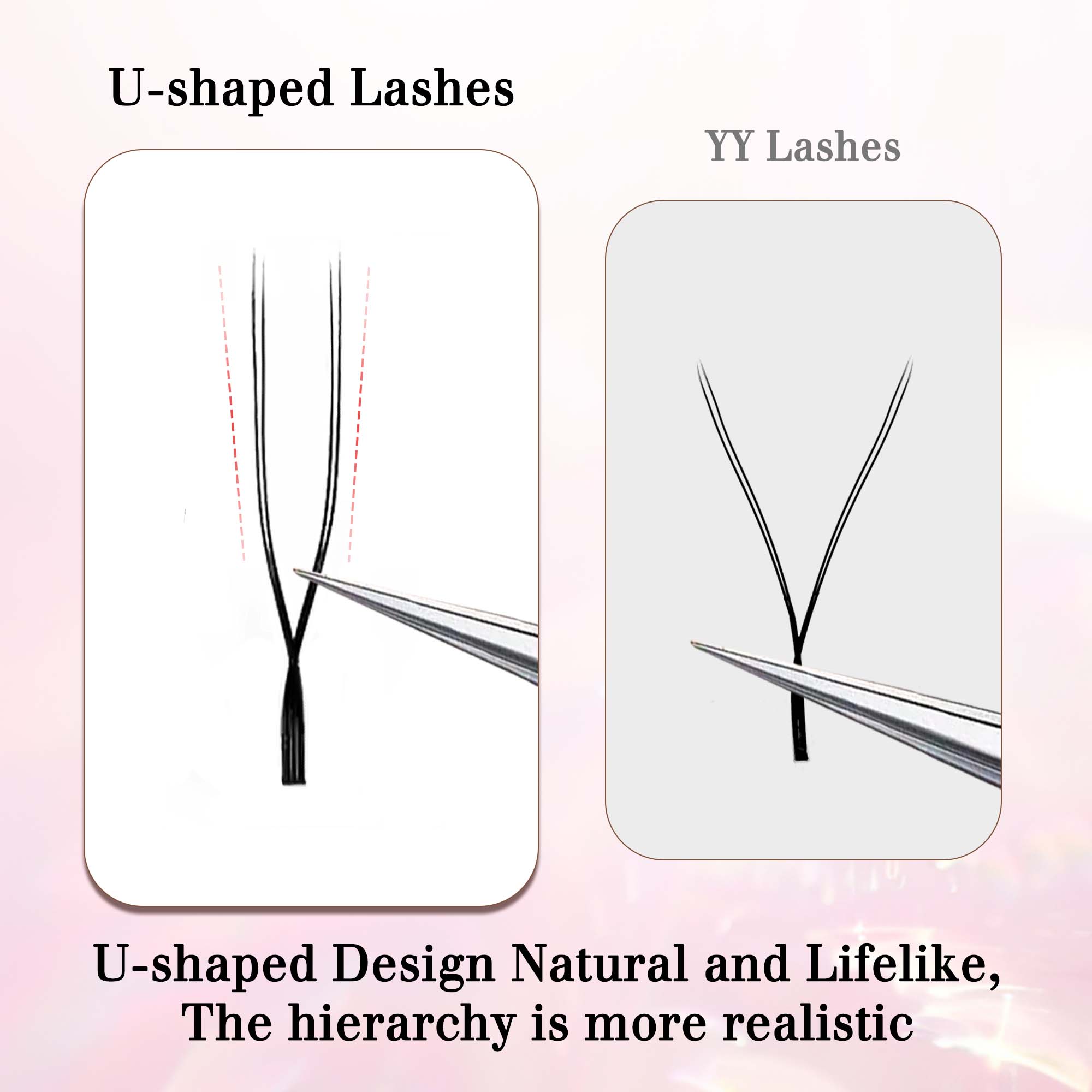 CoMango U şekilli paralel çiçe - Eyelash Extension Volume Styles incelemesi ve fiyatı