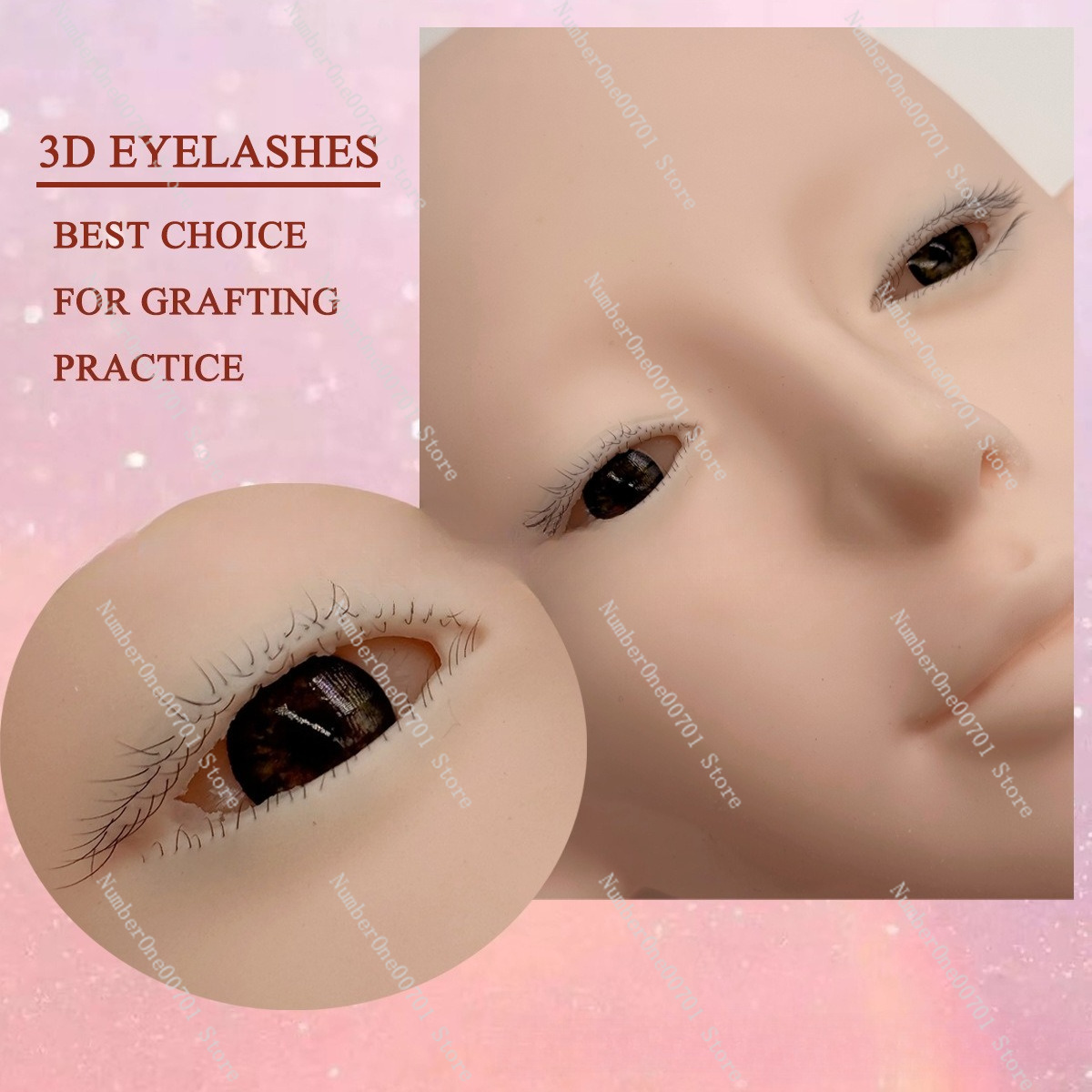 3 Katmanlı Silikon Manken Kafa - Eyelash Extension Open Eye incelemesi ve fiyatı