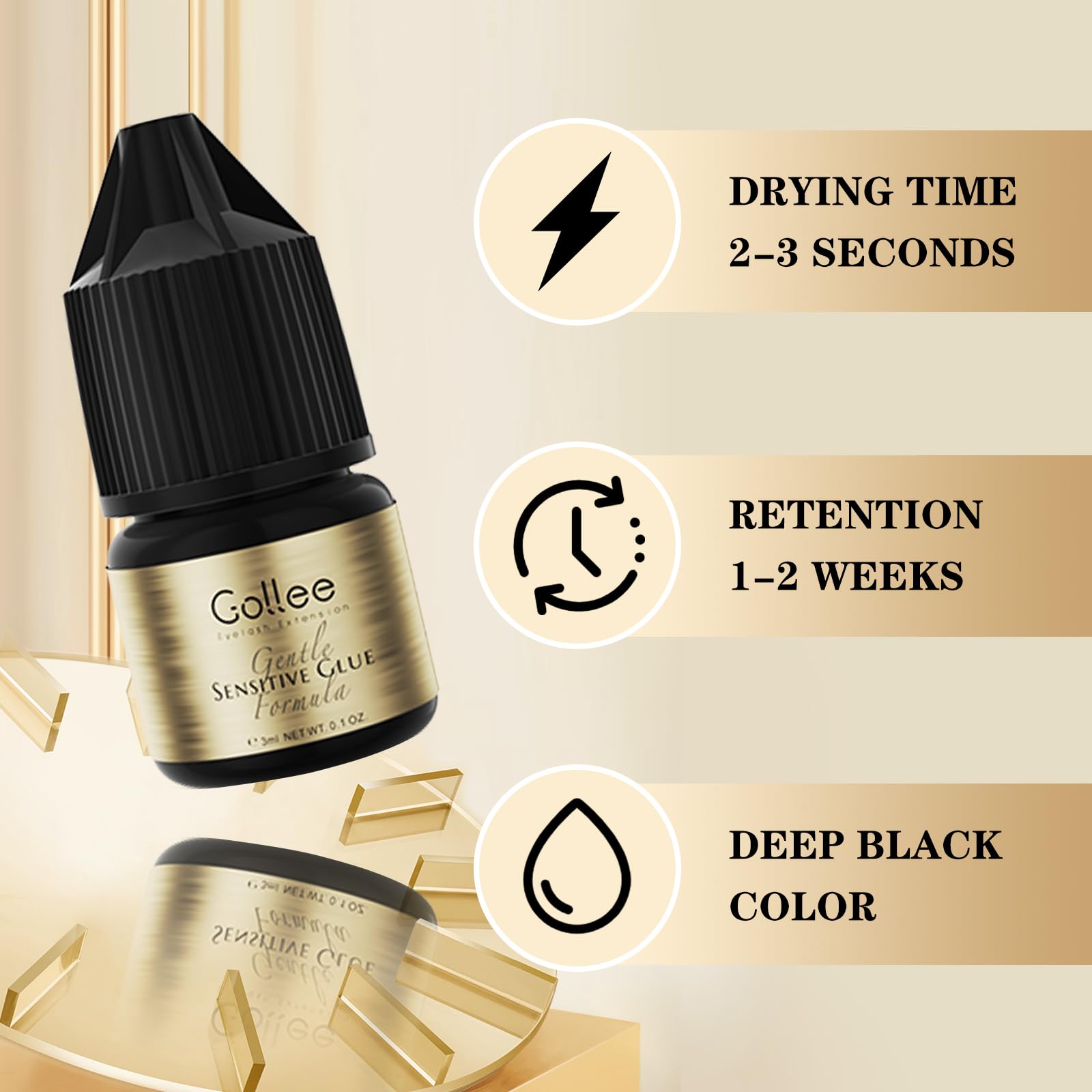 Gollee Kirpik Yapıştırıcısı De - Eyelash Extension Glue For Sensitive Eyes incelemesi ve fiyatı