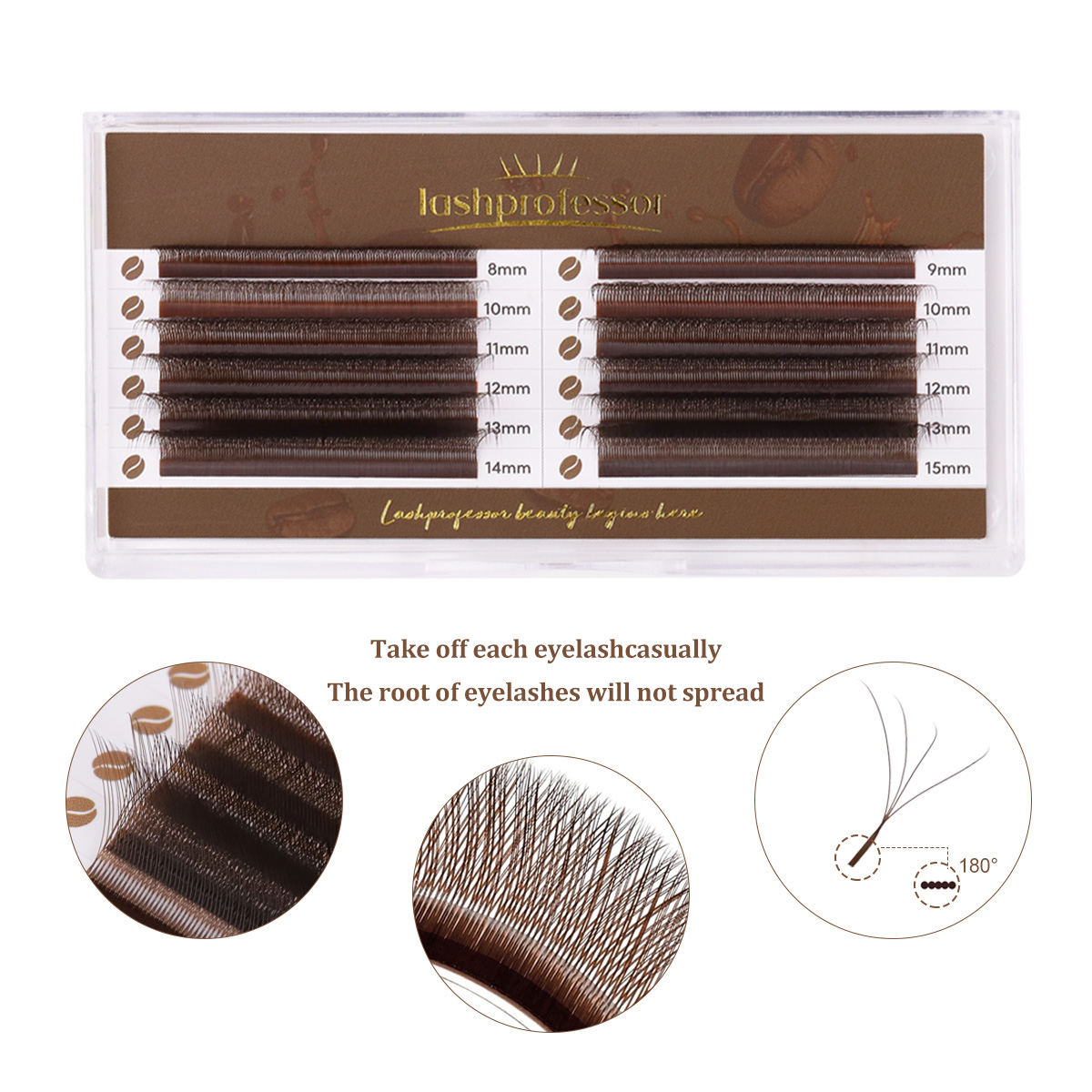 Lashprofessor Brown 4D W Şekil - Eyelash Extension Volume Styles incelemesi ve fiyatı