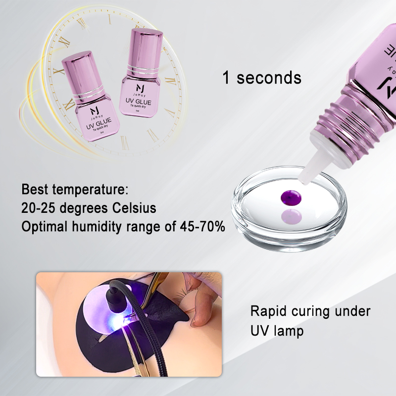 JOMAY 3 Şişe Hızlı Kuruyan UV  - Eyelash Extension Glue For Sensitive Eyes incelemesi ve fiyatı